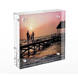 Acrylic Picture Frames 3x3,‎ 3 x 3 inch picture frame for 3x3 or 2x2 Pictures,
